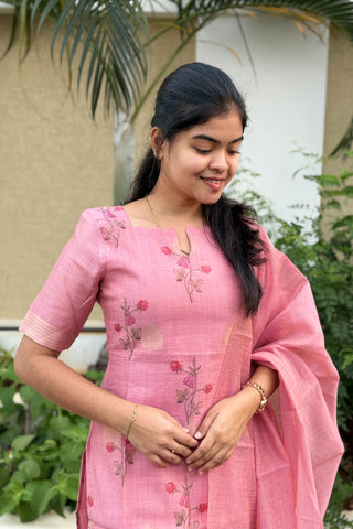 Tissue Silk Kurti and dupatta