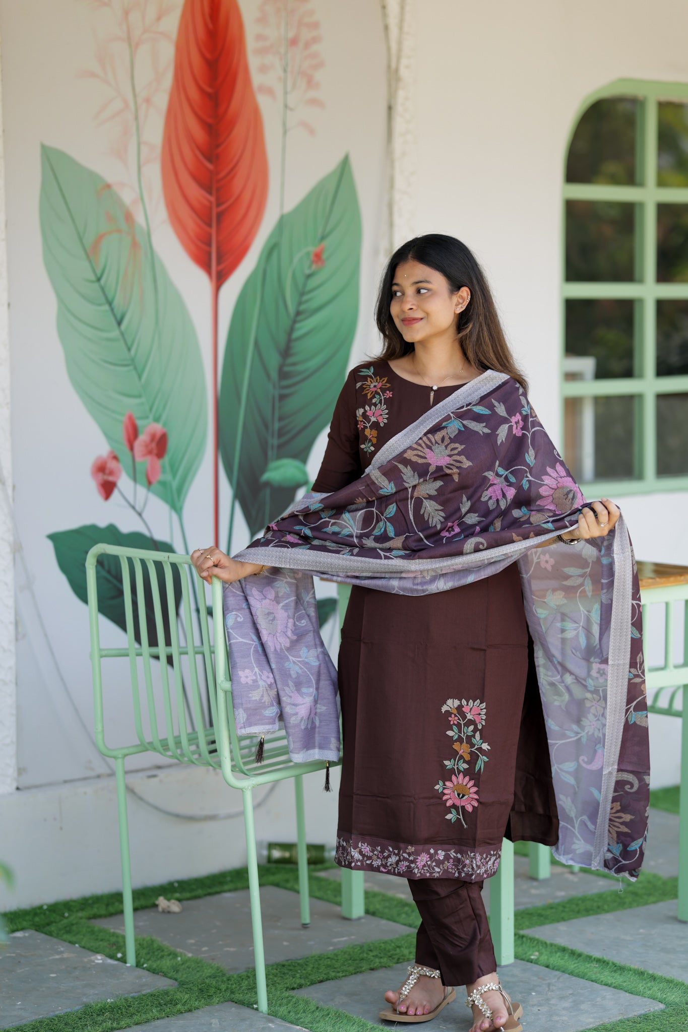 Cocoa petals 3 piece suit