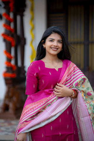 Fuchsia Blossom 3 Piece Suit