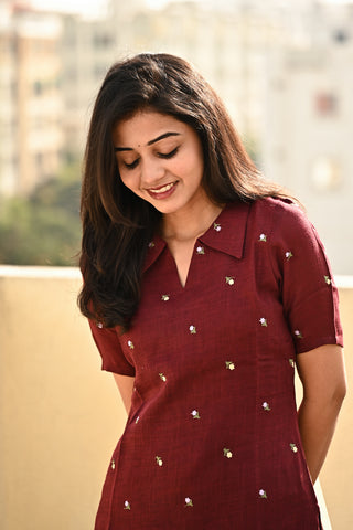 Ruby Serenity kurta set