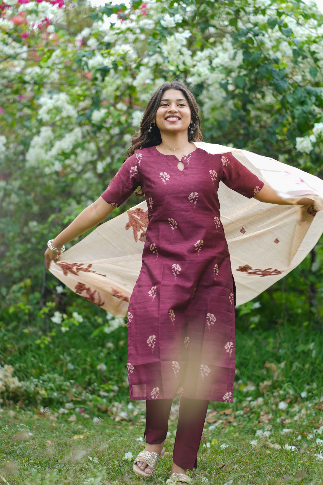 Meha kurti and dupatta