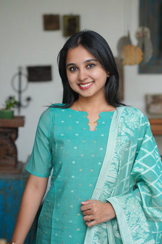 Mayuri jamdhani weave 3 piece suit