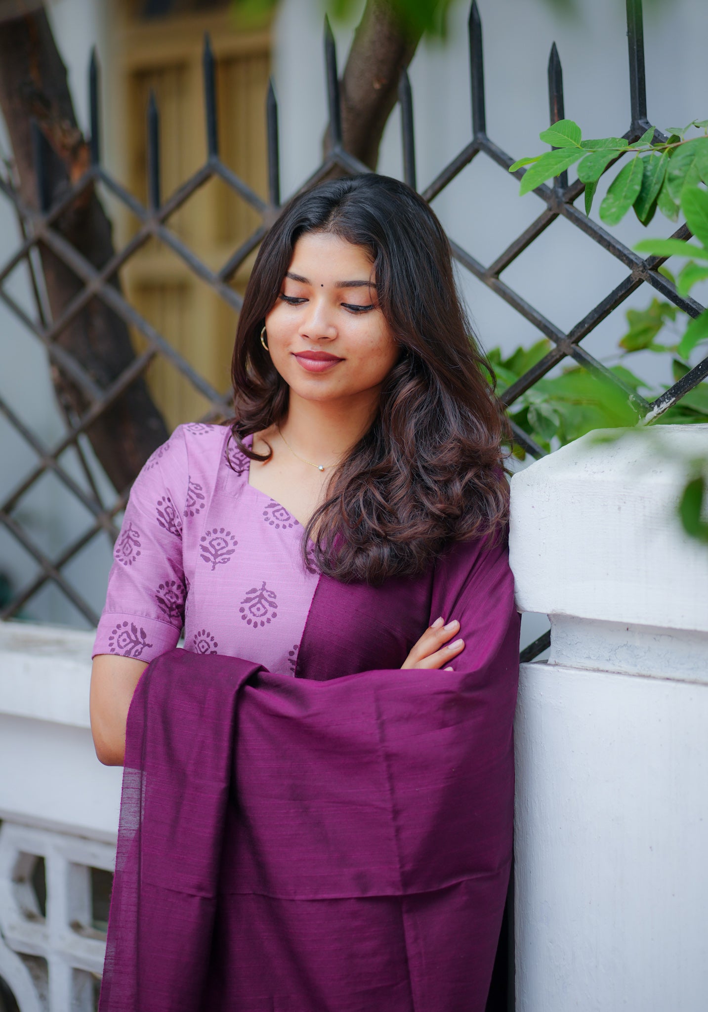 Plum Aura Suit Set
