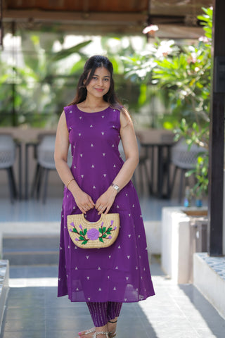 Royal Plum Kurta Set