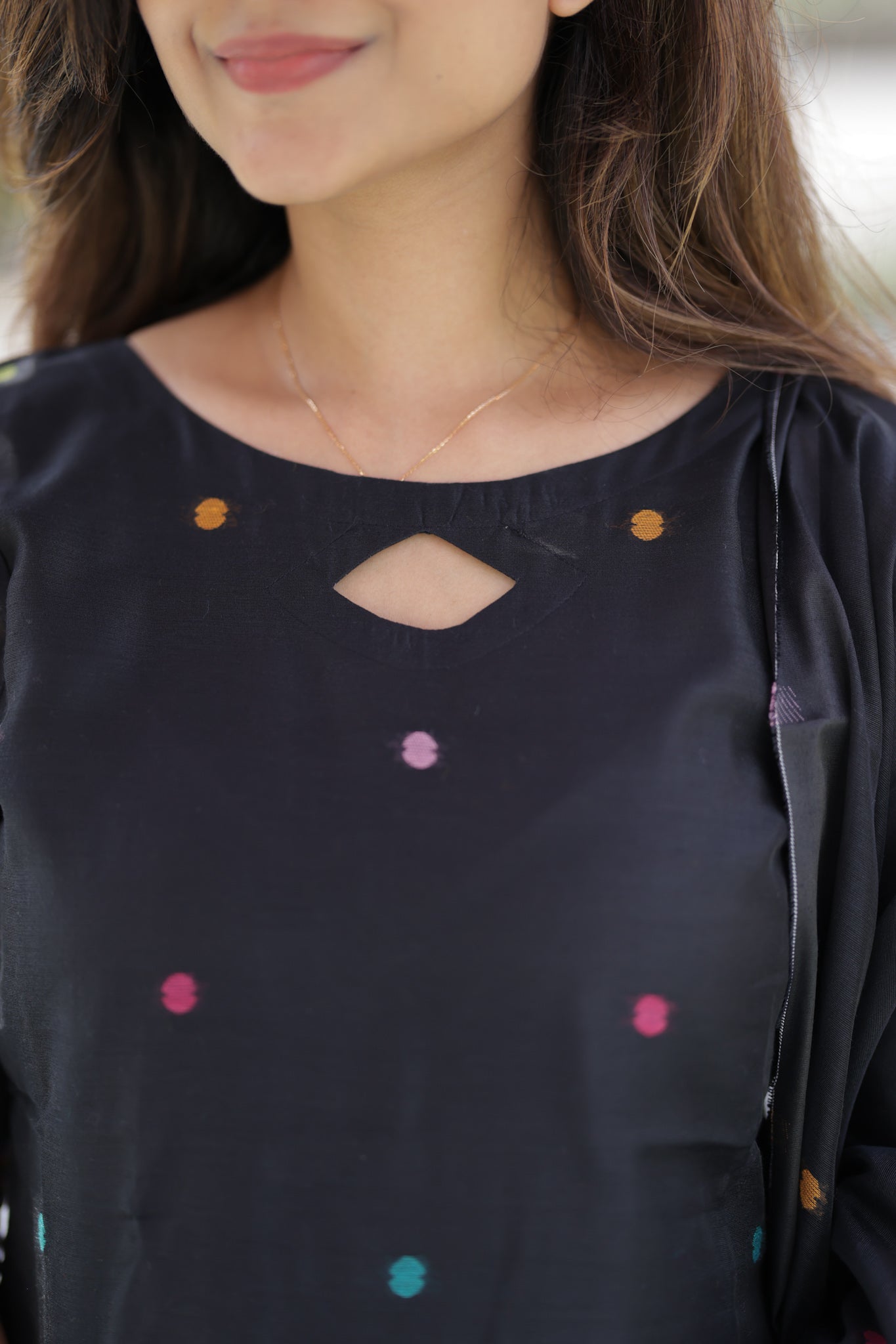 Black tissue silk 3 piece suit