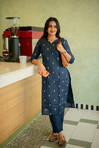 Indigo blush Linen Coords