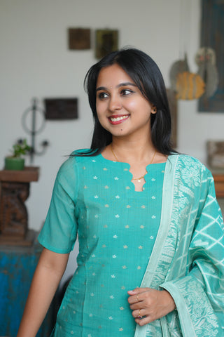 Mayuri jamdhani weave 3 piece suit