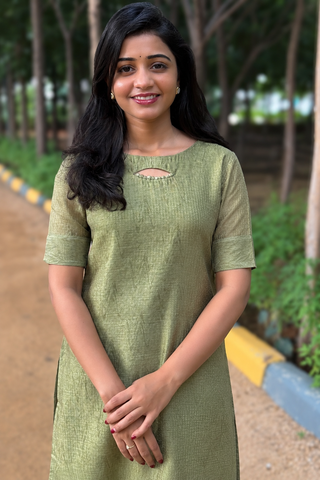 Chanderi silk kurti