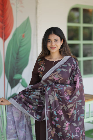 Cocoa petals 3 piece suit