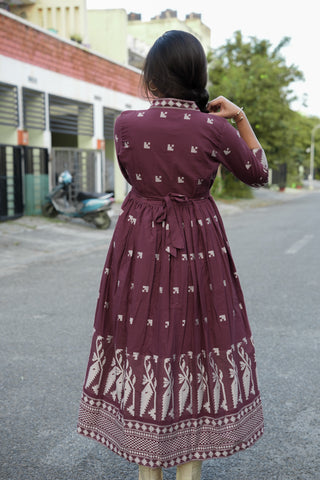 Maroon Muse maxi