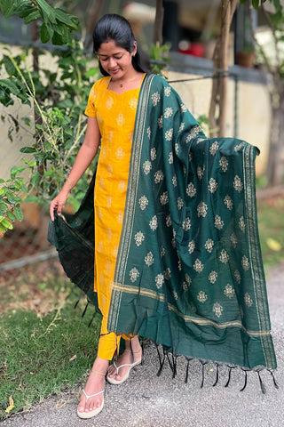 Yellow and green 3 piece suit