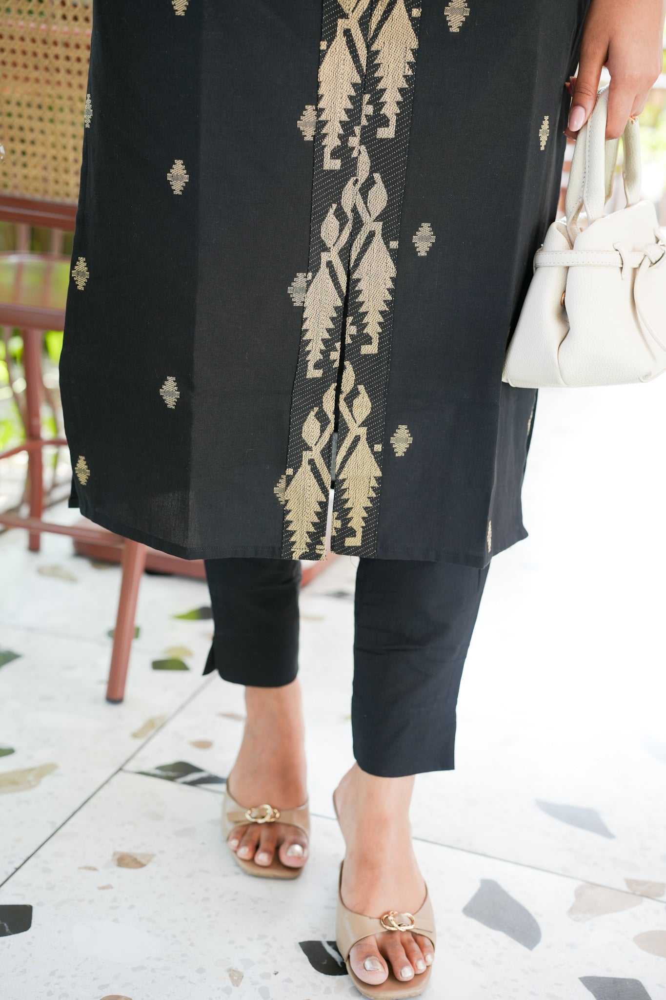 Signature Black Kurta set