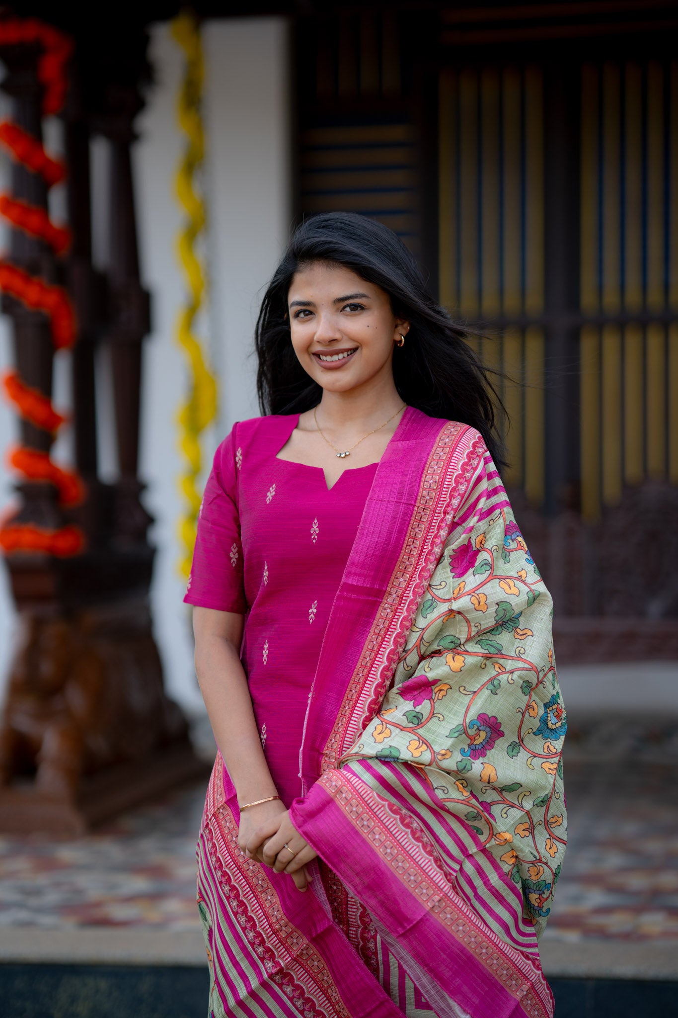 Fuchsia Blossom 3 Piece Suit