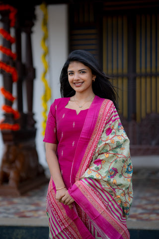 Fuchsia Blossom 3 Piece Suit