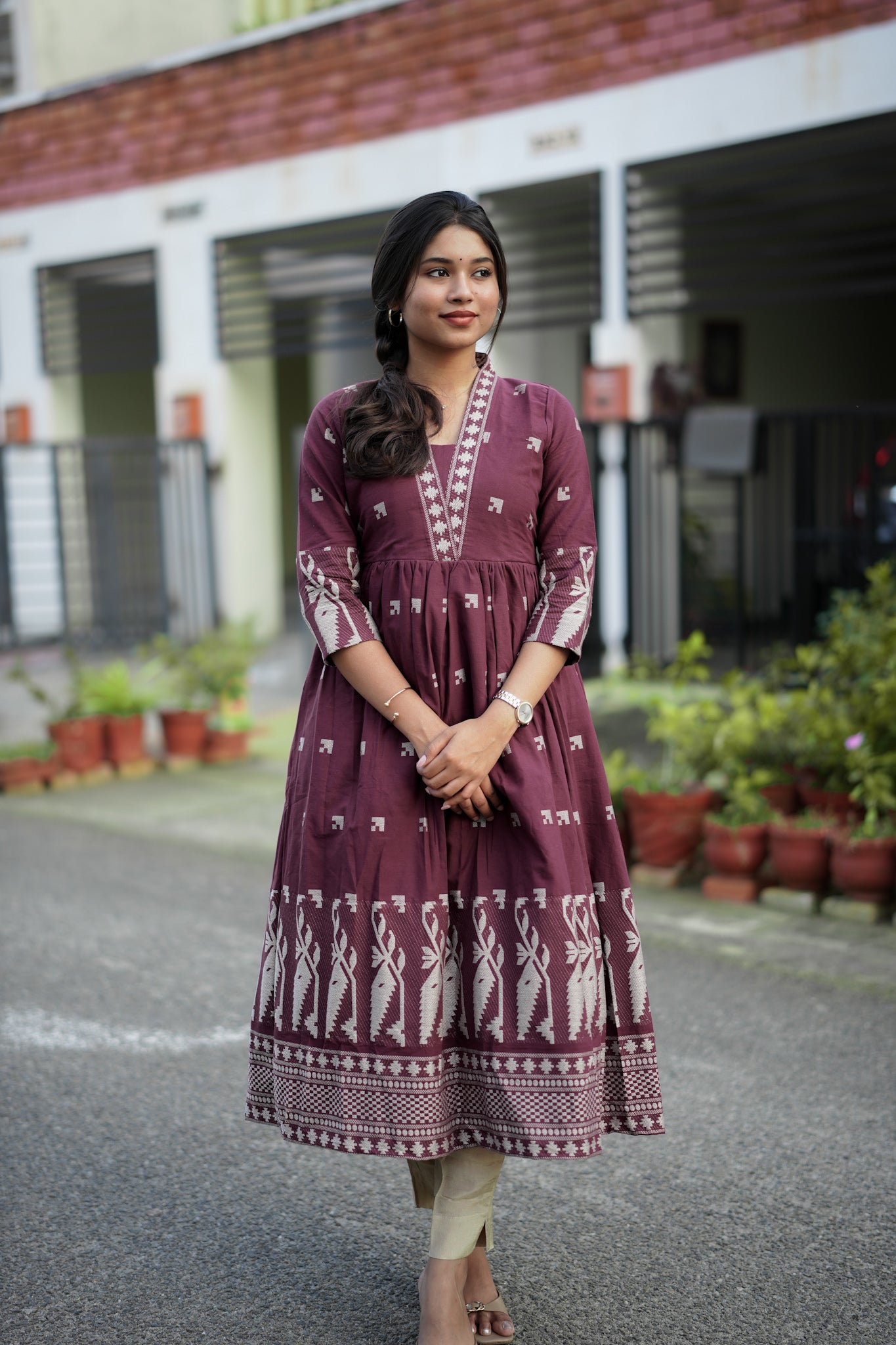 Maroon Muse maxi
