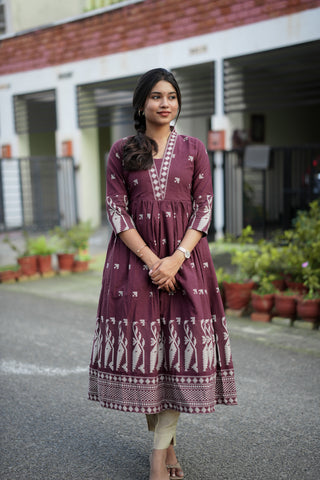 Maroon Muse maxi