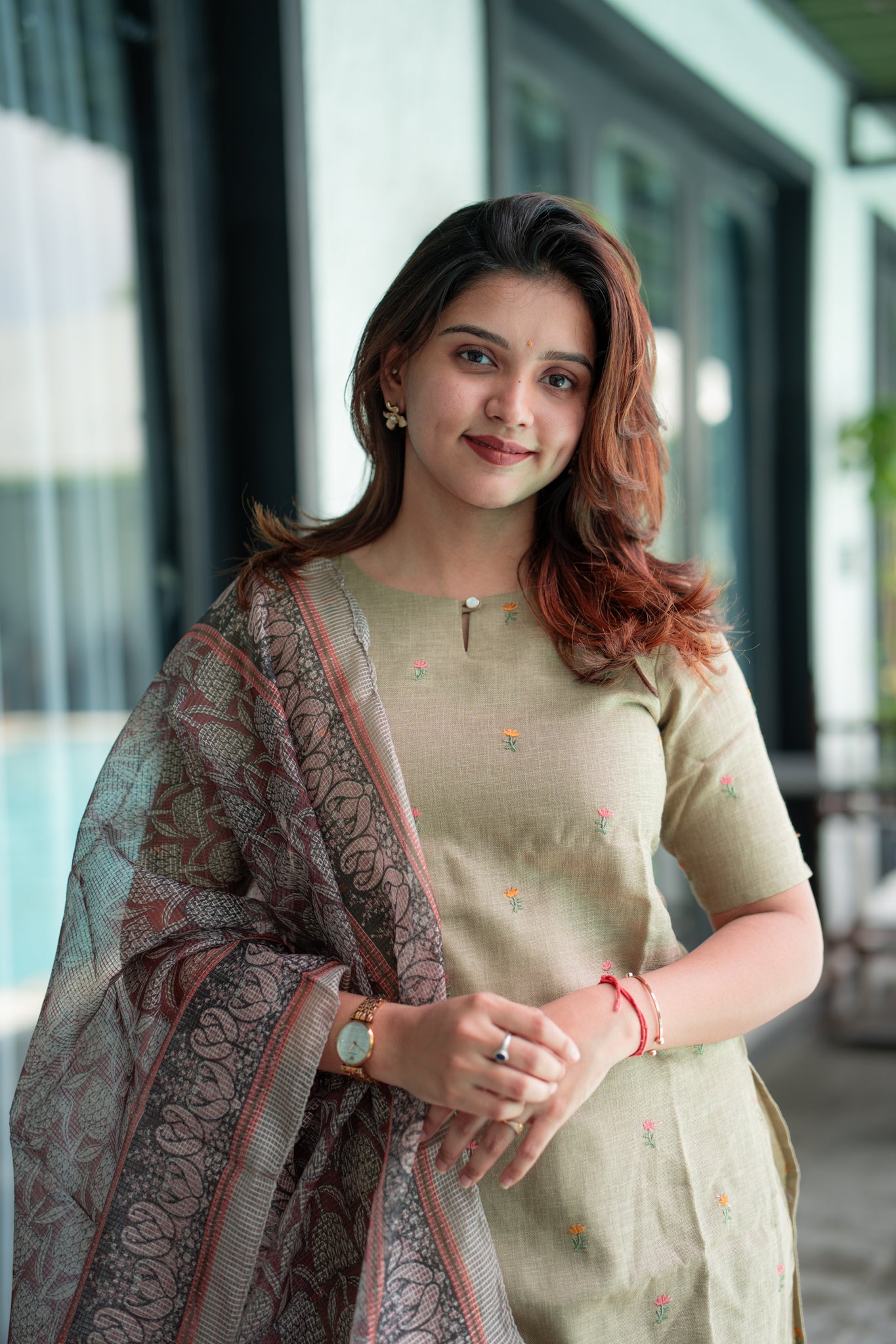 Earthy Serenity Linen 3 piece suit