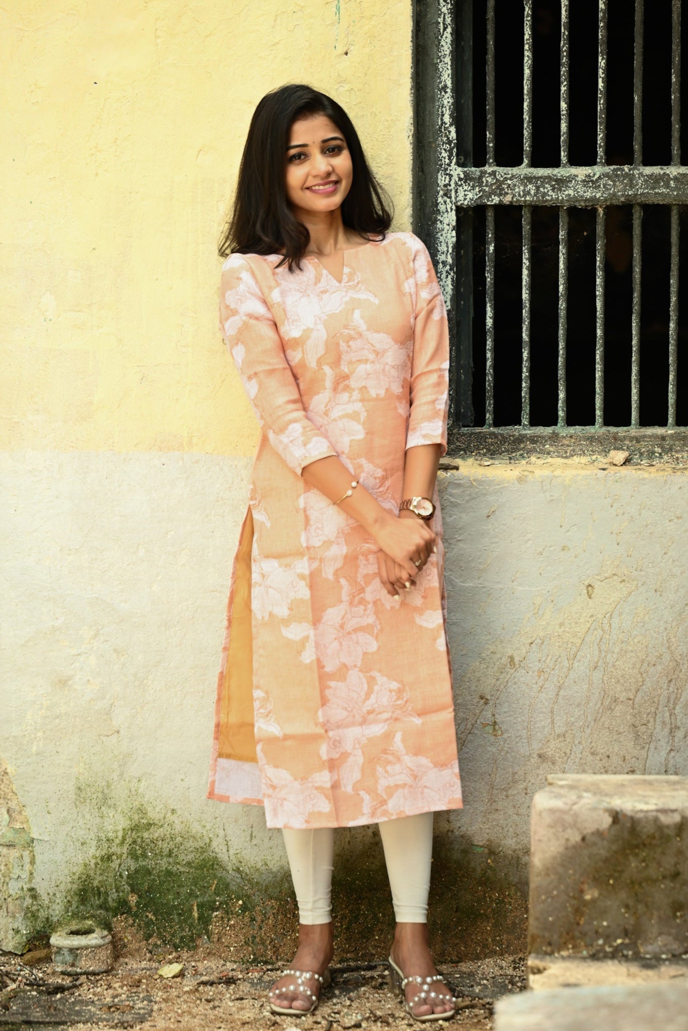 Apricot Aura Kurti