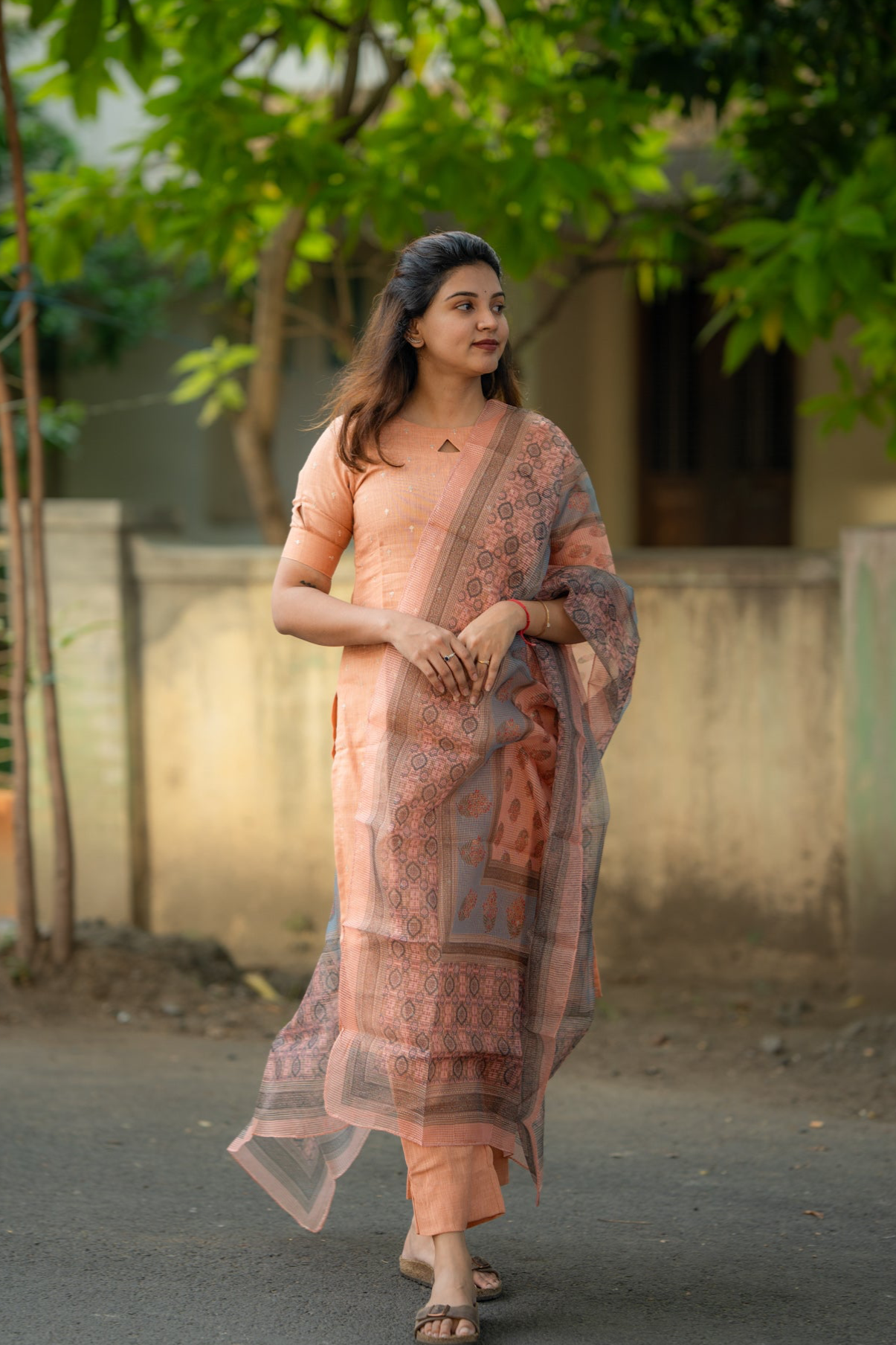 Peach Blossom Linen 3 Piece suit