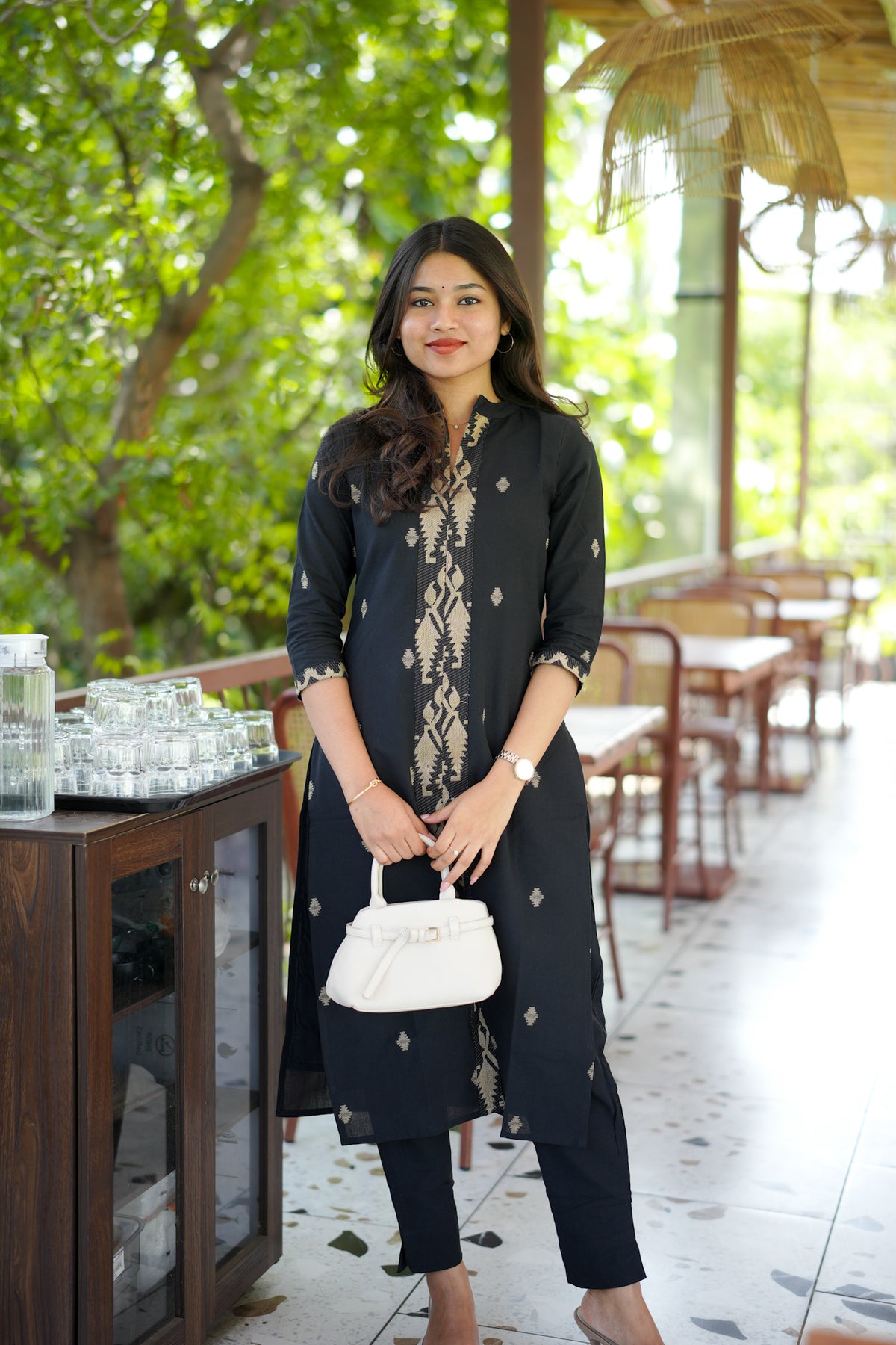 Signature Black Kurta set