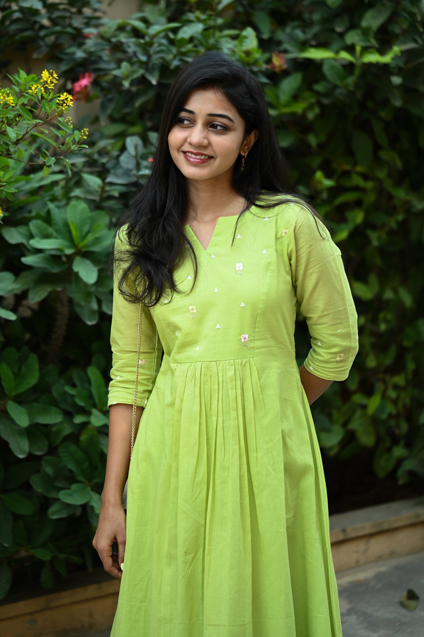 Mul cotton A-line Maxi