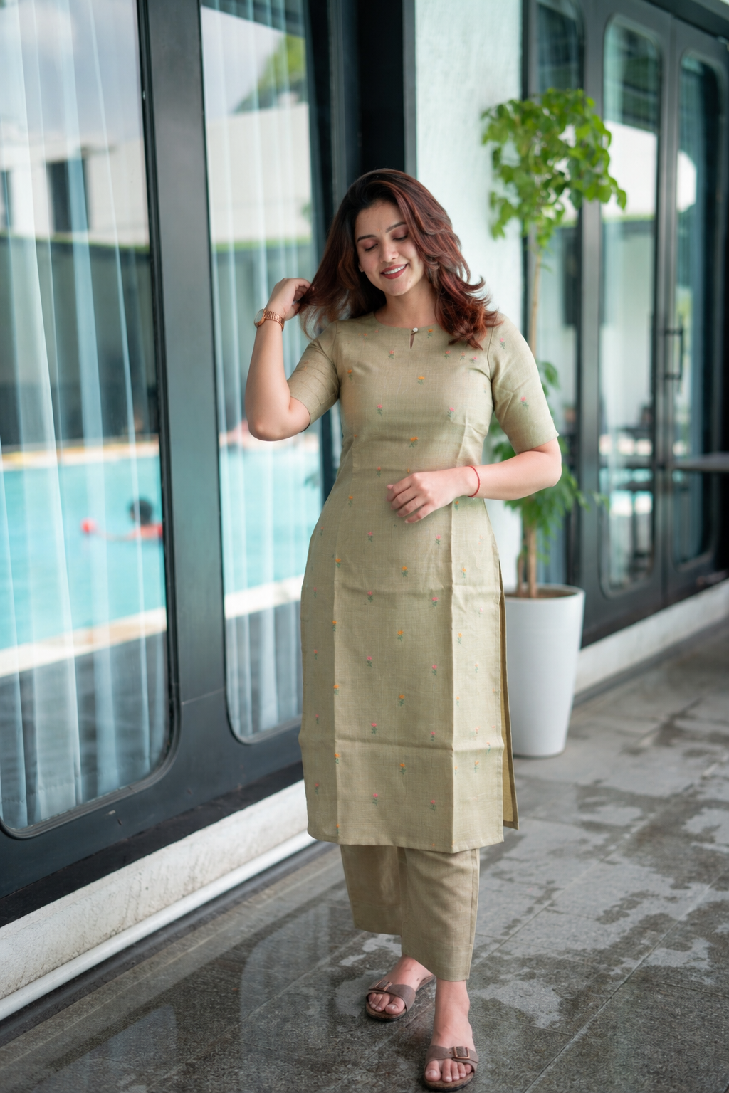 Earthy Serenity linen Coords
