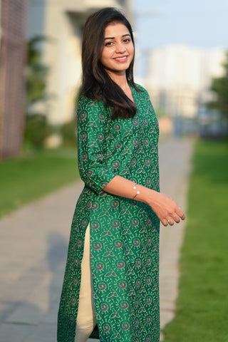 Classic Emerald kurti