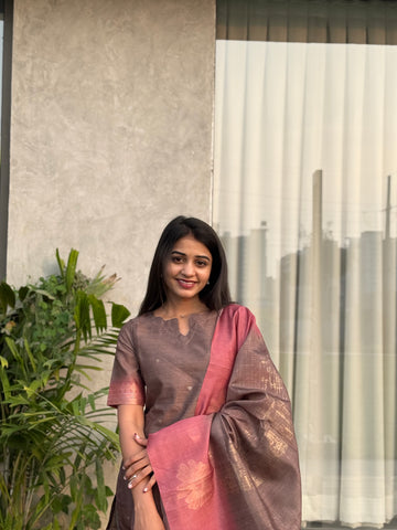 Rosy dusk ombre 3 piece suit