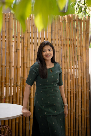 Emerald Essence Linen Coords