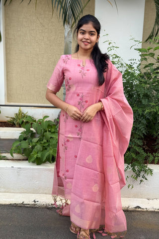 Tissue Silk Kurti and dupatta