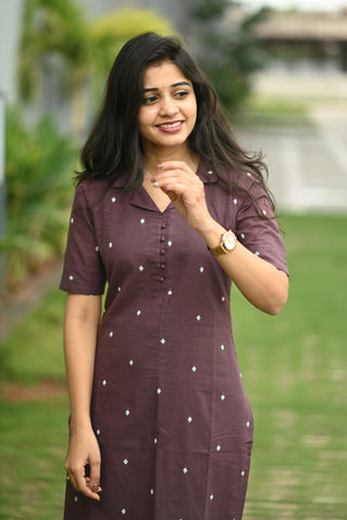 Mystic Grape Kurta Set