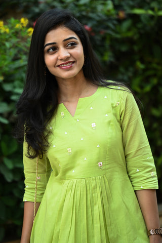 Mul cotton A-line Maxi