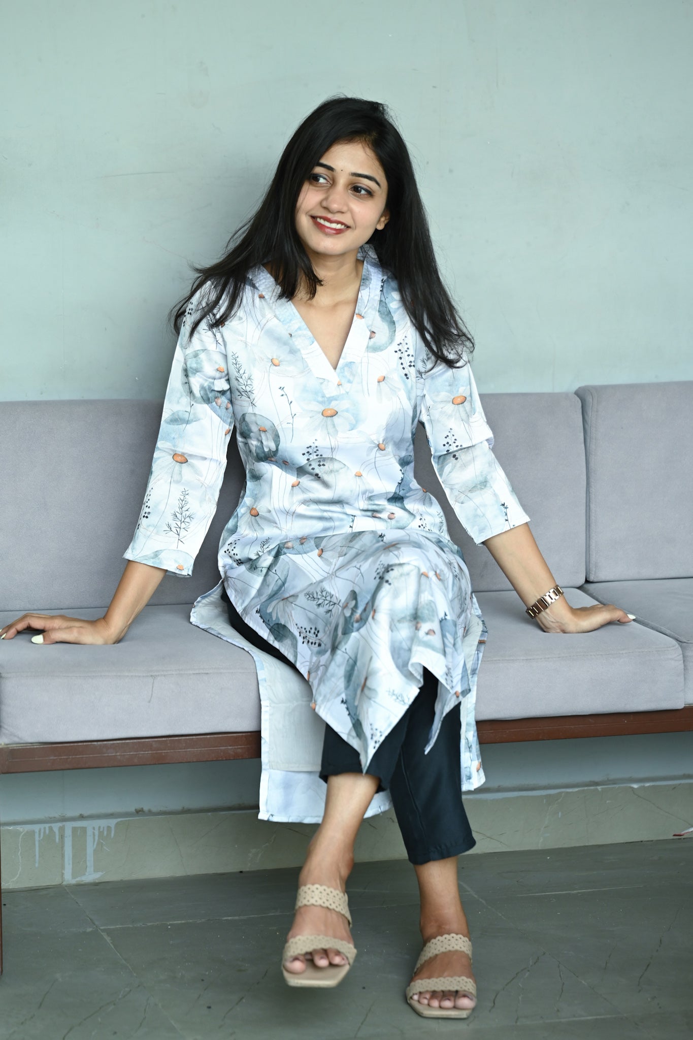 Cotton Satin kurti