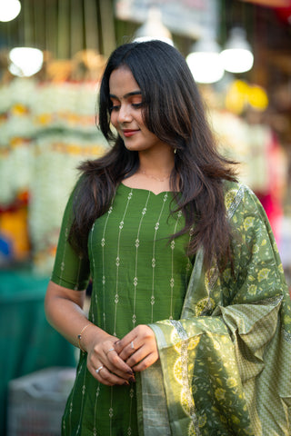 Olive Vriksha 3 Piece Suit