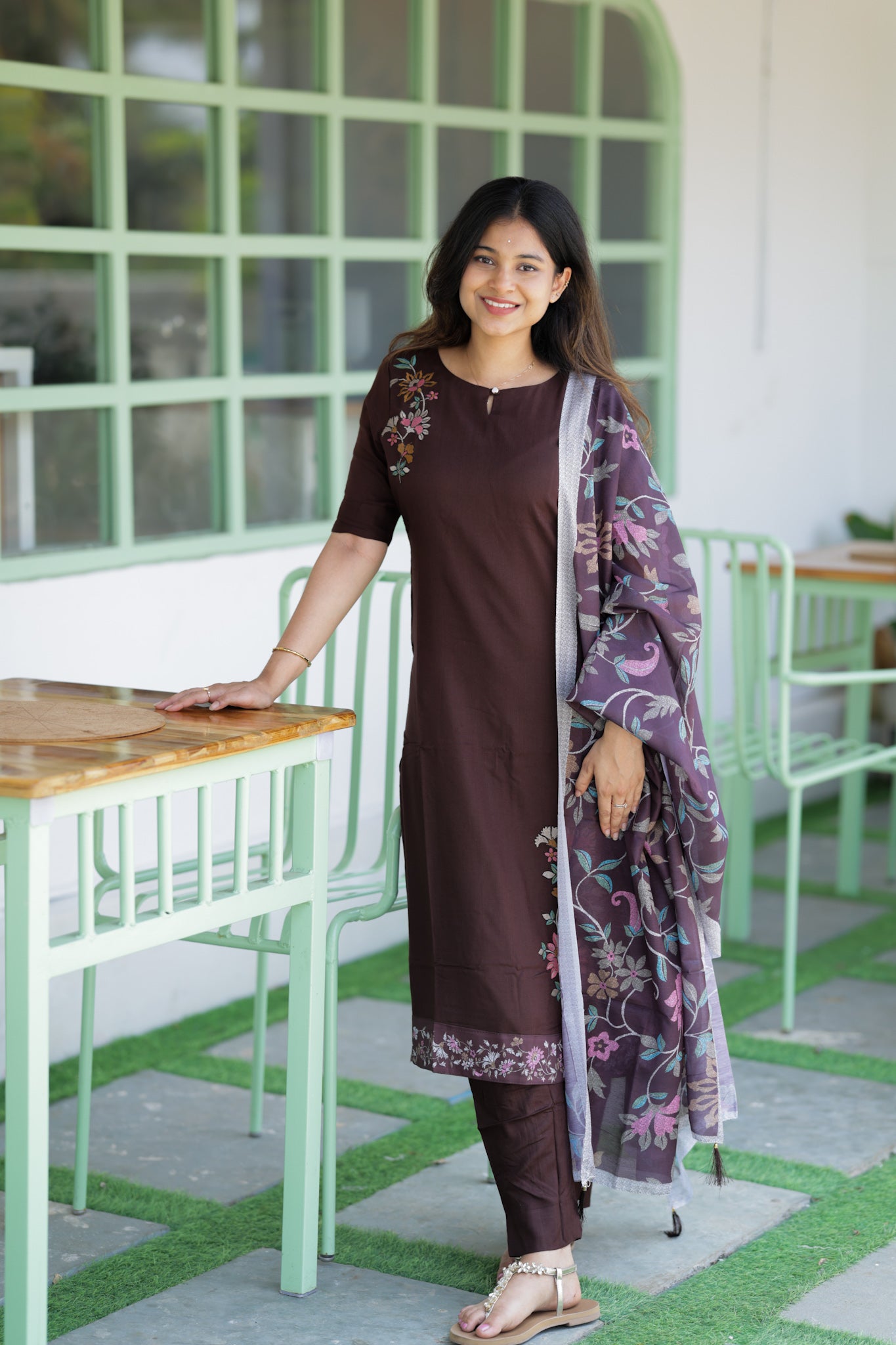 Cocoa petals 3 piece suit