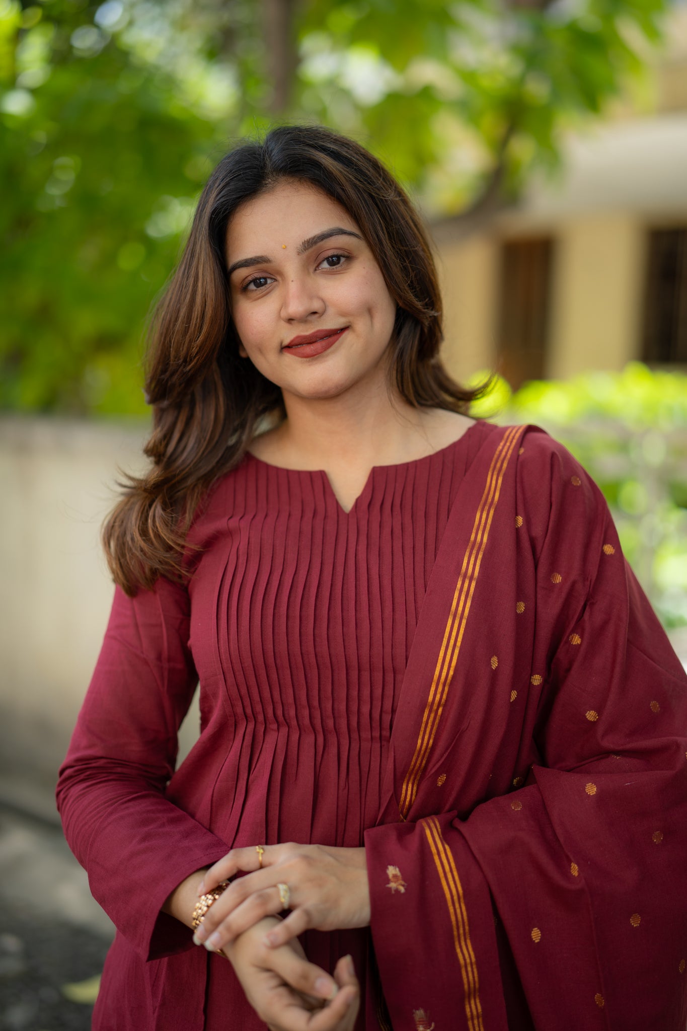 Scarlet Aura Cotton 3 piece suit