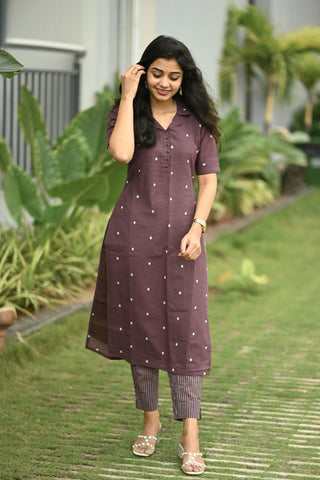 Mystic Grape Kurta Set