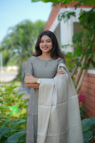 Moon grey 3 piece suit