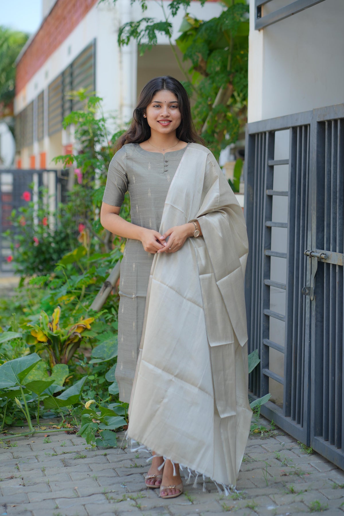 Moon grey 3 piece suit