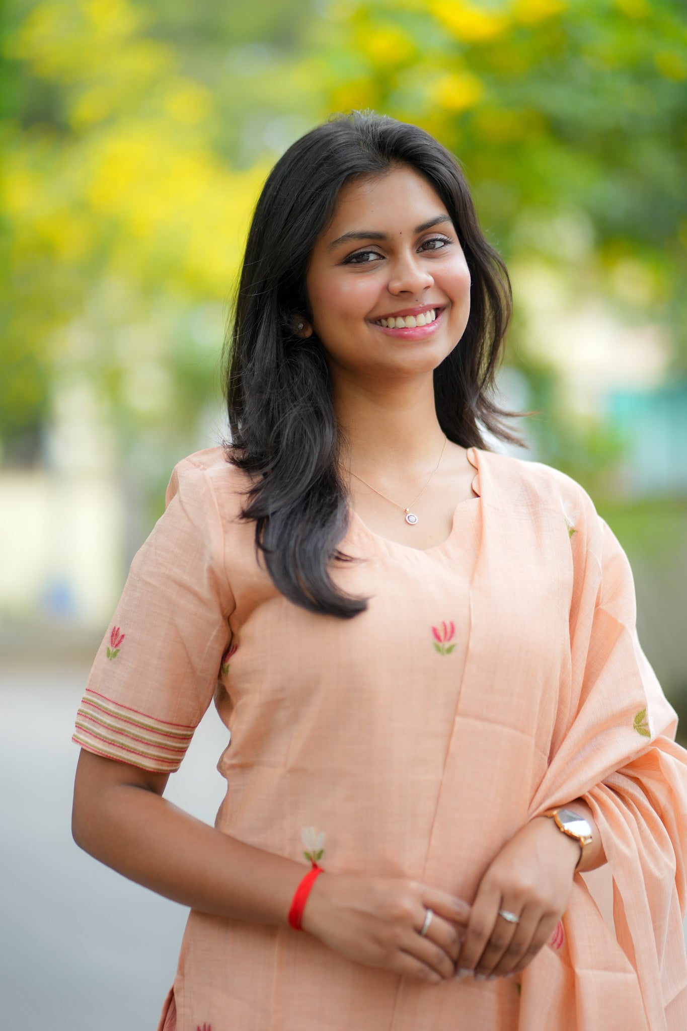 Peachy Bloom 3 piece Suit