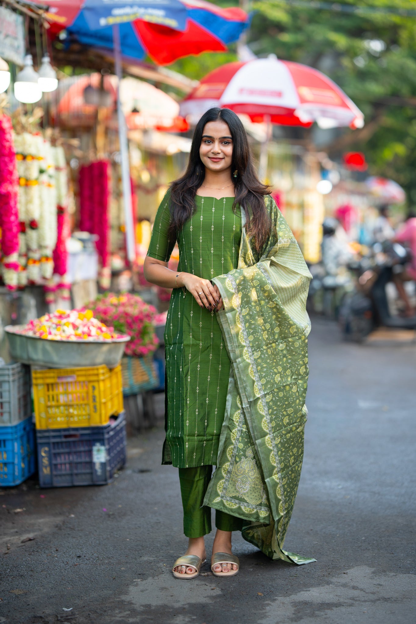 Olive Vriksha 3 Piece Suit