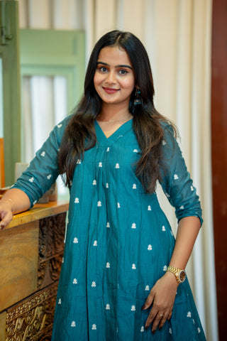 Peacock Haze A-Line Kurtaset