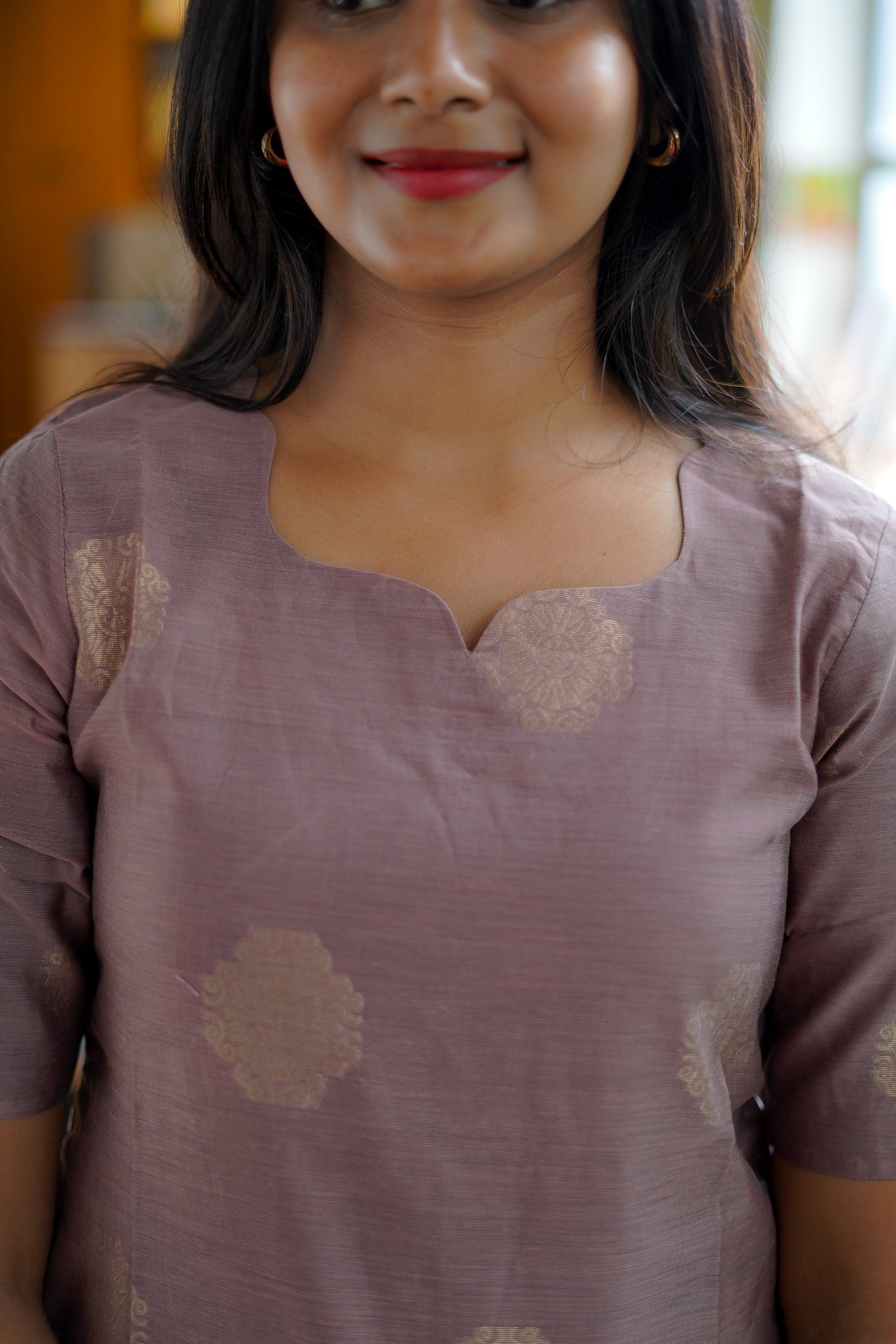 Antique Mauve Tissue silk 3 piece suit