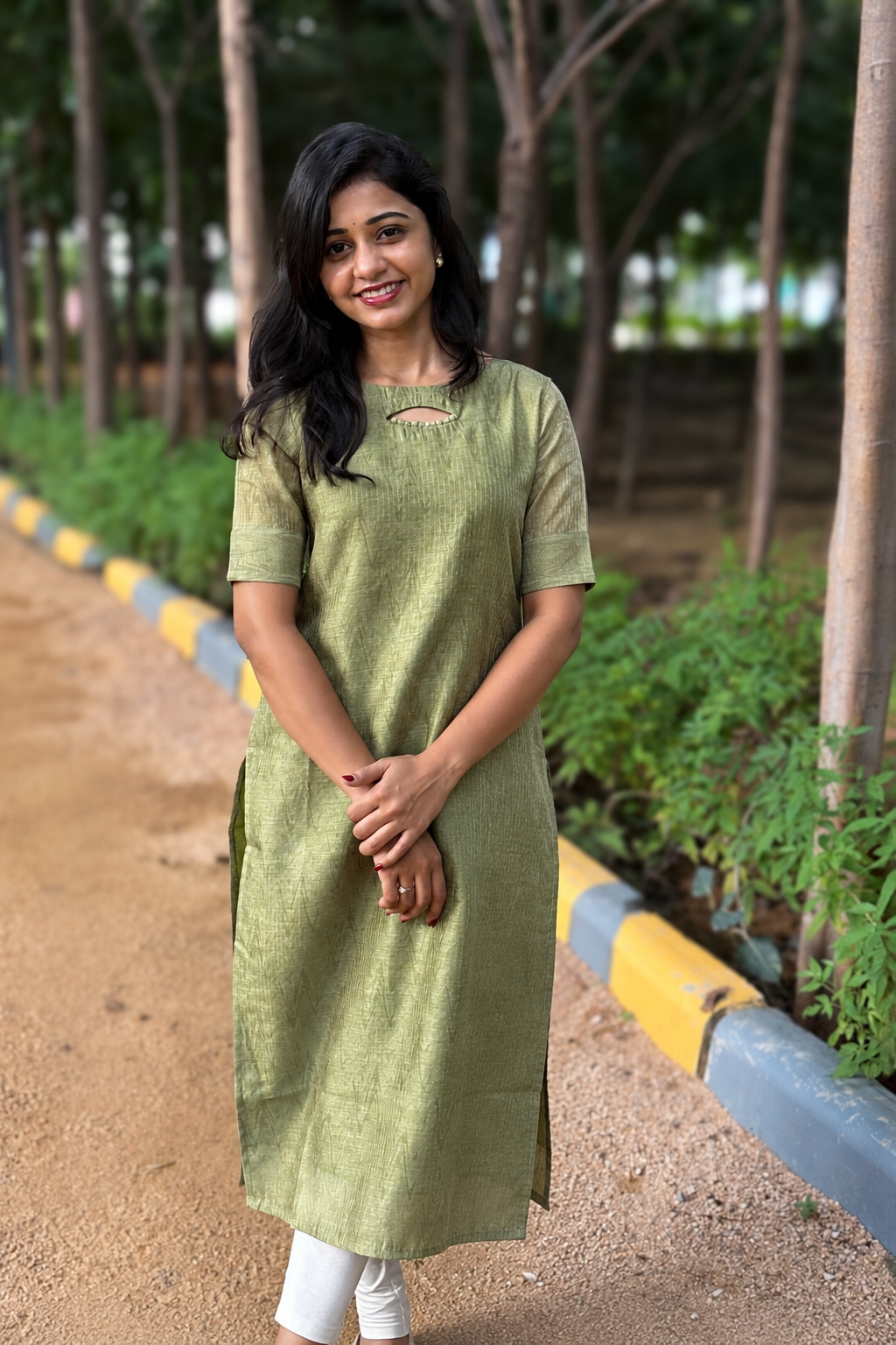 Chanderi silk kurti