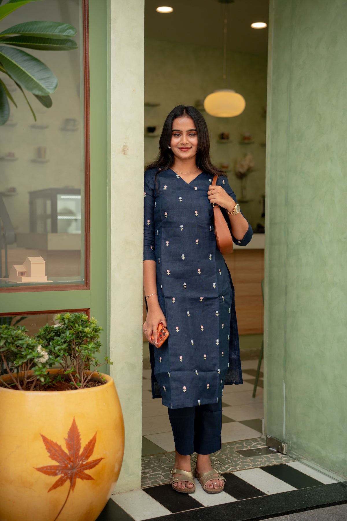 Indigo blush Linen Coords