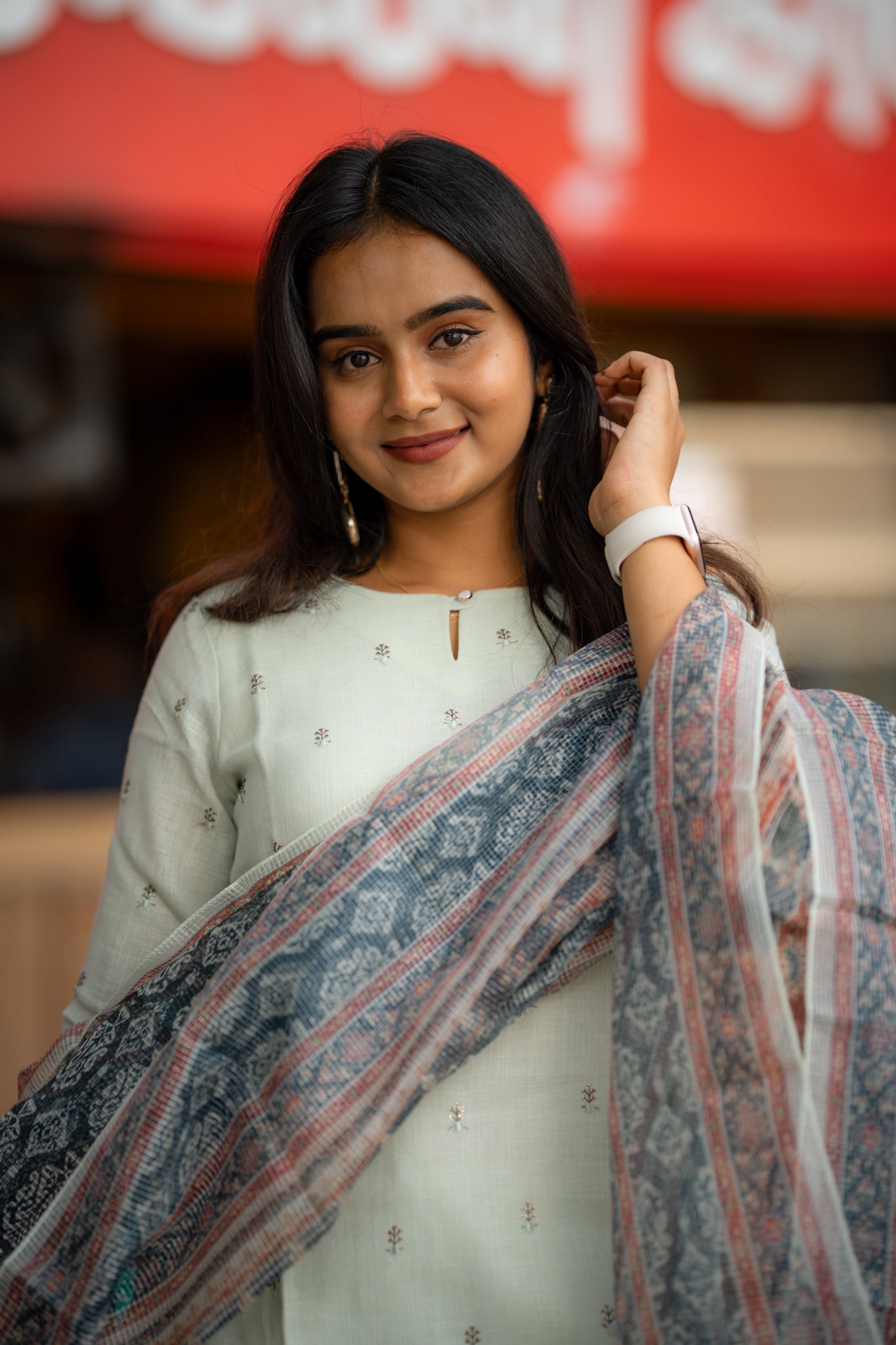 Dewdrop Charm linen 3 piece suit