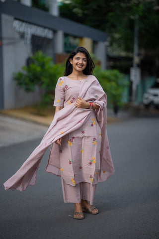 Rosebud Mist Mul 3 Piece Suit