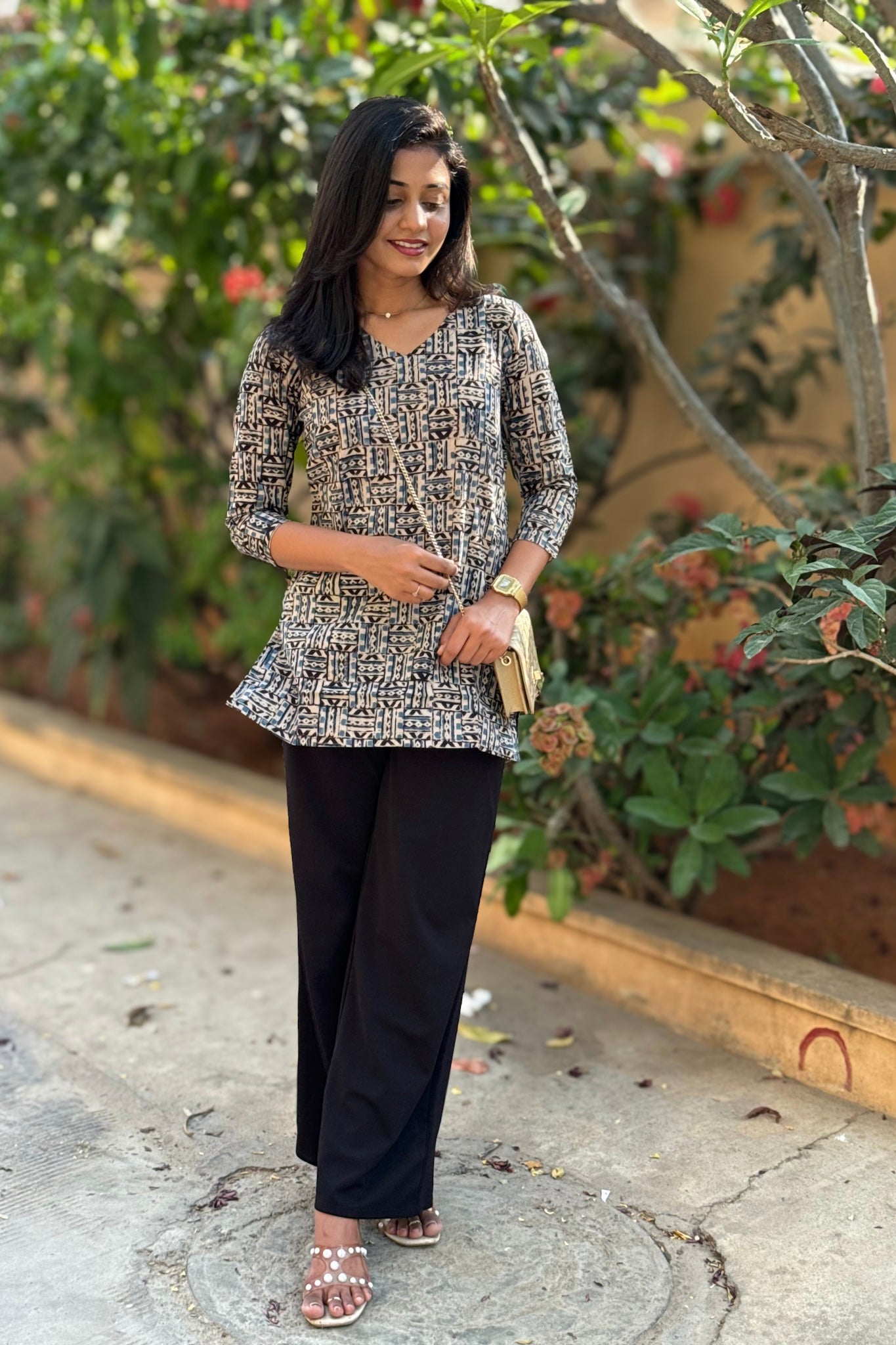 Blue Short Kurti