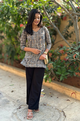 Blue Short Kurti