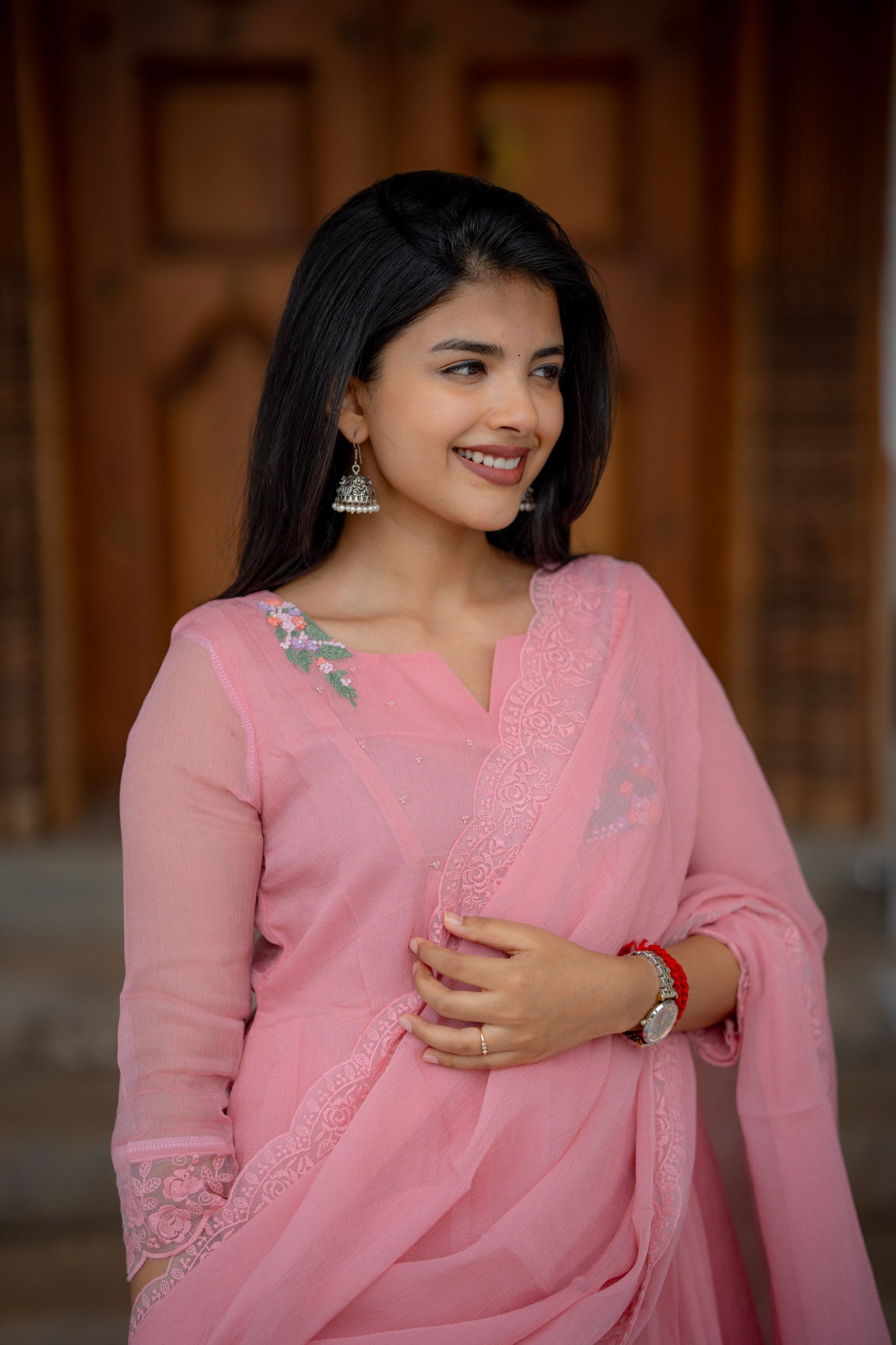 Floral blush 3 Piece Suit